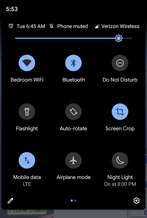 El modo oscuro en Android Q.